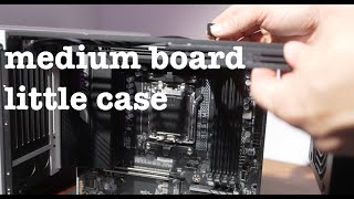 mATX board in an SFF case YES [upl. by Nahte]