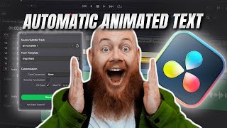 Actual Automatic Animated Subtitles In Davinci Resolve Studio [upl. by Irita]