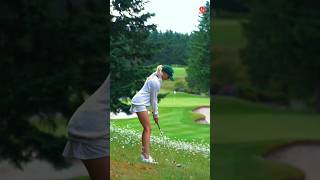 Powerful golf irons shot by girl golfirons short [upl. by Lateehs]