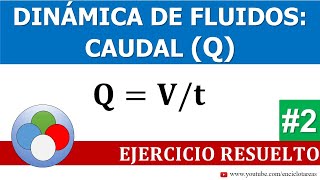 EJERCICIO RESUELTO DE CAUDAL  PARTE 2 [upl. by Pangaro]