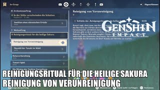 Reinigung von Verunreinigung  Weltauftrag amp Puzzle Guide  Genshin Impact [upl. by Weirick]