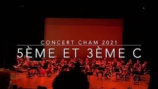 Concert de fin dannée 2021 CHAM 5ème et 3ème [upl. by Kahler]