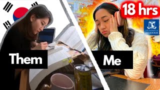 18 hours studying Trying KOREAN high school students 18 hour study routine 🔥 help [upl. by Cunningham]