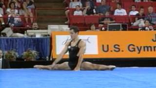 John Roethlisberger  Floor Exercise  1997 US Gymnastics Championships  Men [upl. by Nevetse]