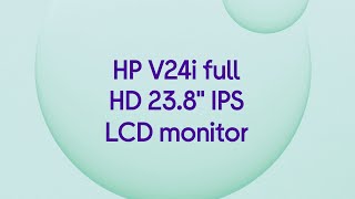 HP V24i Full HD 238quot IPS LCD Monitor  Black  Product Overview [upl. by Agustin646]