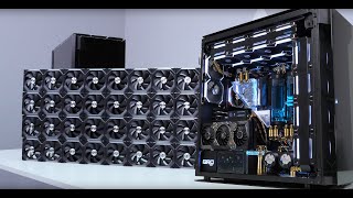 「BRO」4K Water Coolant PC Build DOUBLE KILL🔪🔪 CORSAIR 1000D With 34 Unit Fan Without One Tube [upl. by Einnahpets961]