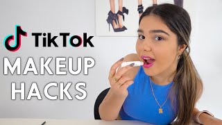 Testing More TikTok Makeup Hacks  Graces Room [upl. by Per]