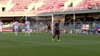 Highlights Barça B  Pobla Mafumet 00 [upl. by Kiraa]