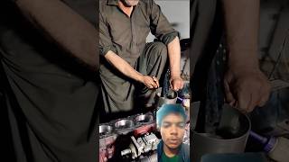 Piston installation diesel engine automobile autotools carmachanic tools machenical video [upl. by Airemaj491]