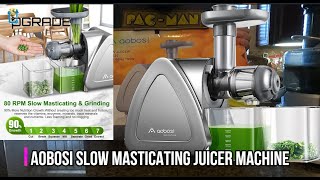 Aobosi Slow Masticating Juicer Machine [upl. by Pennie554]