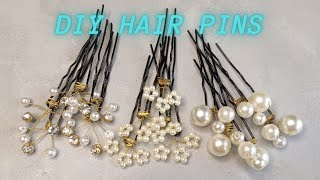 STYLISH HAIR PINS  DIY HAIR ACCESSORIES AT HOME  MAKE HAIR PINS AT HOME [upl. by Ise]