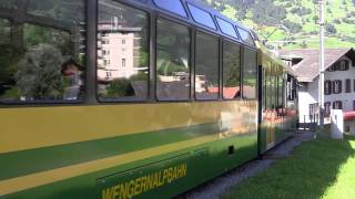 Panorama train to Kleine Scheidegg [upl. by Omle]