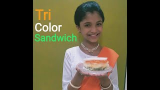 Tiranga Sandwich Tricolor Sandwich RecipeTiranga Sandwich At Home Independence day Special Recipe [upl. by Mill]