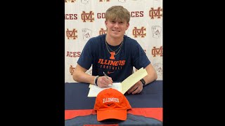 ILLINOIS 🏈 COMMIT Mount Carmels Blayne Sisson Commits to IllinoisFeat Aces Coach Michael Brewer [upl. by Ruperto]