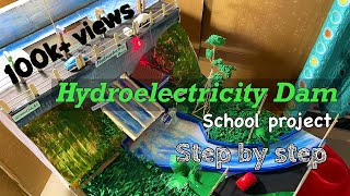 Hydroelectric Dam model science school projects hydropower greenenergy [upl. by Purse644]