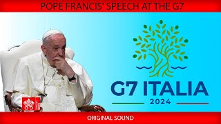 June 14 2024 Pope Francis speech at the G7 [upl. by Kahaleel]