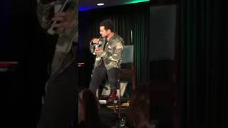 Michael Malarkey on working with Kat Graham TVDDC 2016 [upl. by Winton]