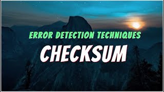 Checksum  Error Detection Techniques  Computer Networks  BANGLA Lecture [upl. by Seavey]