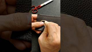 making a leather bag with Attaching side gusset Dringsshorts [upl. by Mathews916]