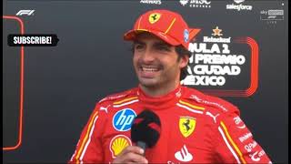 Carlos Sainz Post Qualifying Interview  Mexico GP 2024 [upl. by Ziguard600]