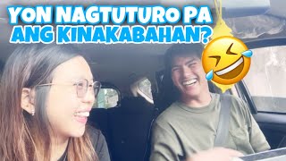 DRIVING LESSON NAGMAMADALI😂  CHELLE MOLINO [upl. by Suirauqed]