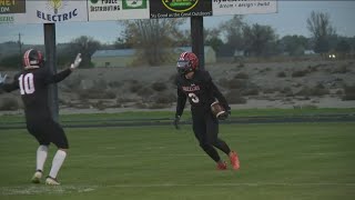 Highlights Fruitland opens 4A state playoffs with 4713 win over Teton [upl. by Ammadas24]