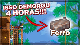 Skyblock Tá insano 4 HORAS PRA 1 BARRA DE FERRO Skyblock Terraria [upl. by Tacye69]