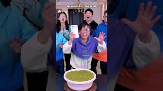 The Green Bean Touching Gold Challenge Is So ExcitingFunnyfamily Partygames [upl. by Eenel202]