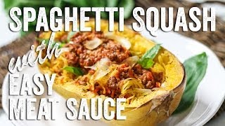 Spaghetti Squash with Easy Meat Sauce Recipe  Bits amp Pieces  Season 1 Ep10 [upl. by Jowett]