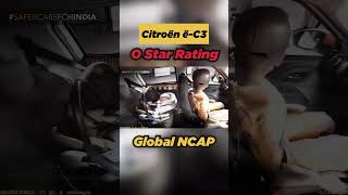 Citroen eC3 secures 0 star in Global NCAP ratings [upl. by Oiled562]