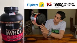 ON Gold Standard Whey Protein 🫙 Flipkart Fake Optimum Nutrition ‼️ [upl. by Aeet]