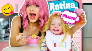 ROTINA DA MANHÃ DA BEBÊ REBORN ALICE ⛅ REBORN MORNING ROUTINE WITH BABY ALICE💖🧸 [upl. by Linetta]