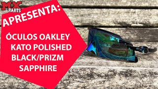 Óculos Oakley Kato Polished BlackPrizm Sapphire [upl. by Akinorev]