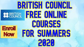 Online Courses From British Council 2020 [upl. by Eidnar874]