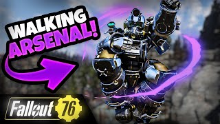 The Best POWER ARMOR  Legendary EXCAVATOR  Fallout 76 Steel Reign [upl. by Brabazon]