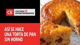 Cómo preparar torta de pan sin horno [upl. by Aivatal]