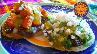 Mexican Sopes  Sopes Mexicanos How to Make Sopes [upl. by Swaine]