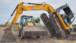 JCB 3DX Unloading from Truck and Pipeline dig Installation and backfilling  Jcb video [upl. by Svoboda]