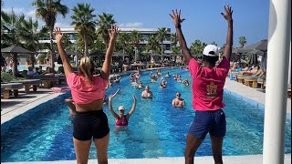 Aquagym Fun at Lyttos Beach amp Lyttos Mare  Summer 2024 Crete Greece 🌊🏖️ [upl. by Auqinehs]