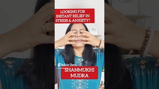 Shanmukhi Mudra for instant Relief in Stress amp Anxiety [upl. by Ellennad]