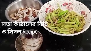 লতা কাঁঠালের বিচি ও সিদ্ল রেসিপি।Lata kathaler bichi o sidol recipe।।স্বপ্নার কিচেন বেঙলি ফুড। [upl. by Leopold502]