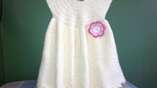 How to Crochet a Baby Dress  Easy [upl. by Sparky]