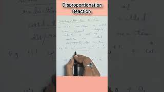 Disproportionation Reaction science chemistry boards shorts shortvideo [upl. by Howlan]