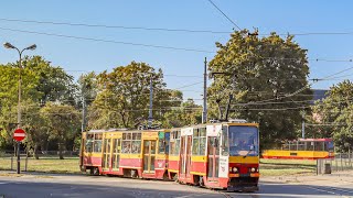 Konstal 805Na 1009  1010  MPK Łódź 🚊 linia 2B [upl. by Holton281]