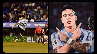 Lautaro Martinez score fabulous bicycle kick goal assistd by Messi Argentina leads 10 vs Peru WCQ26 [upl. by Jenica]