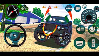 Modified Mahindra Thar Car Games Indian Cars Gadi Wala Game  Car Game Android Gameplay 2024 [upl. by Narrad]