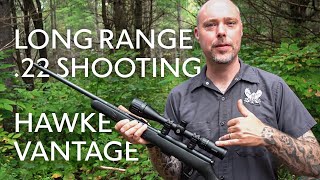 Long Range 22 Shooting with Hawke Vantage Rimfire 22 WMR Riflescope [upl. by Adok262]