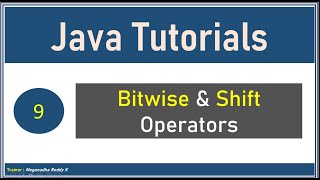 Java Tutorials  Bitwise and Shift Operators 9 [upl. by Annabelle376]