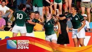 HIGHLIGHTS New Zealand 1417 Ireland at Womens Rugby World Cup [upl. by Donahue]