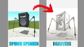 How to draw Skibidi Toilet Spider Speaker [upl. by Julienne609]